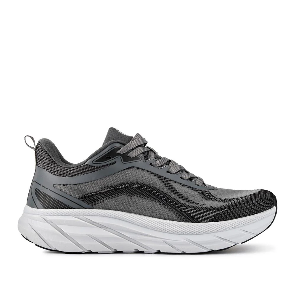 Easy Step In Memory Foam Lace Up Trainers - SUNCH41001 / 327 561 - Grey - Image 3