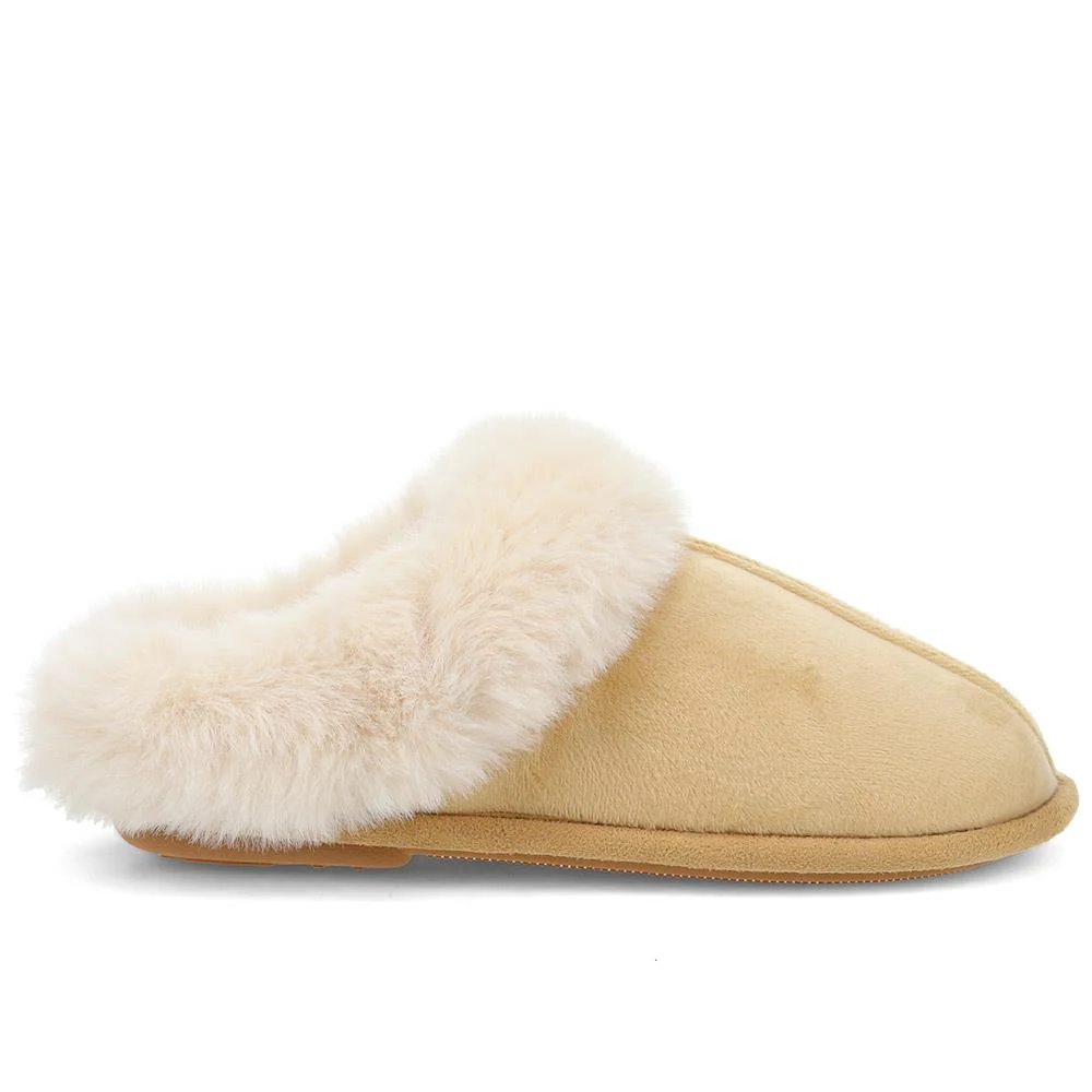Memory Foam Mule Slippers - QING40036 / 326 295 - Chestnut - Image 2