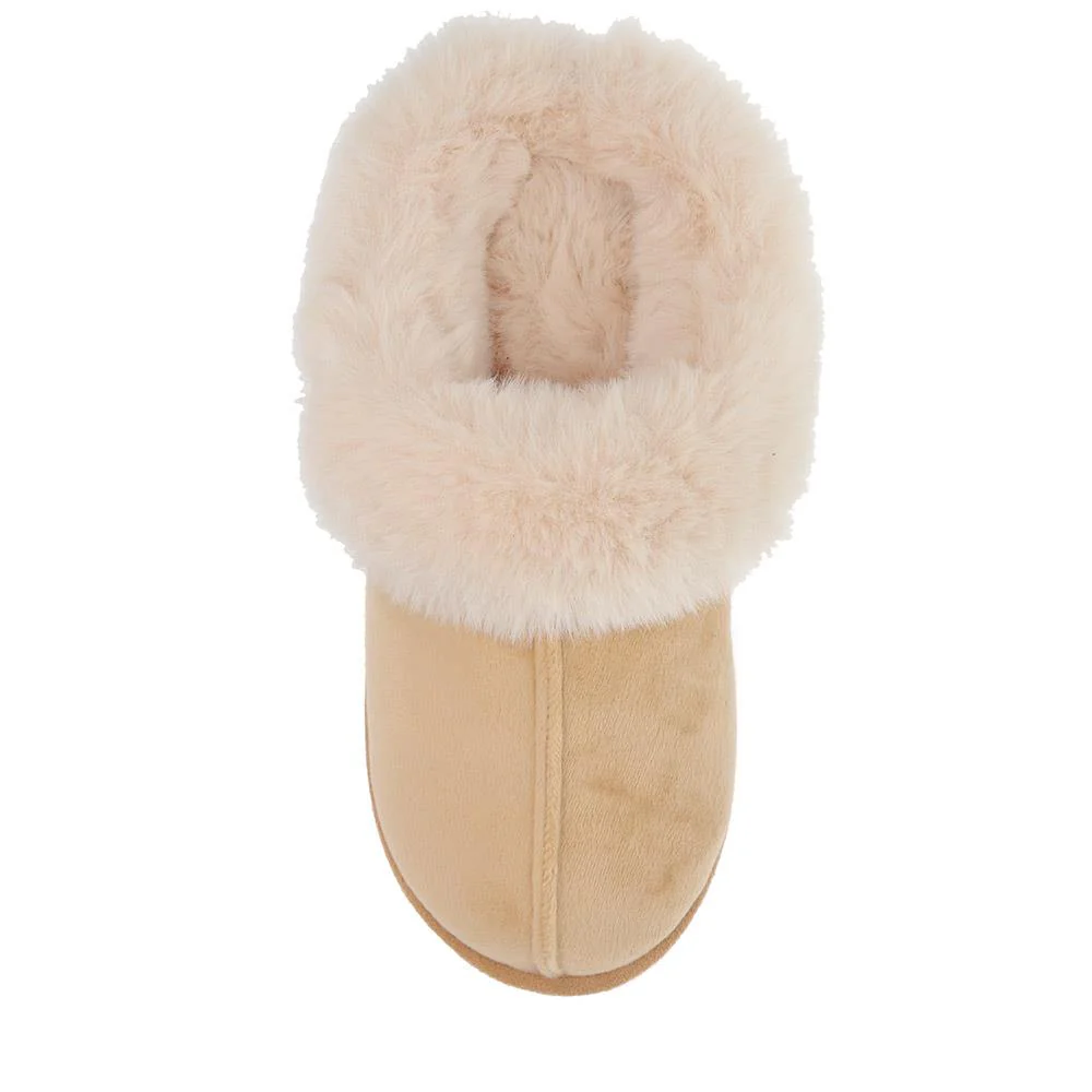 Memory Foam Mule Slippers - QING40036 / 326 295 - Chestnut - Image 5