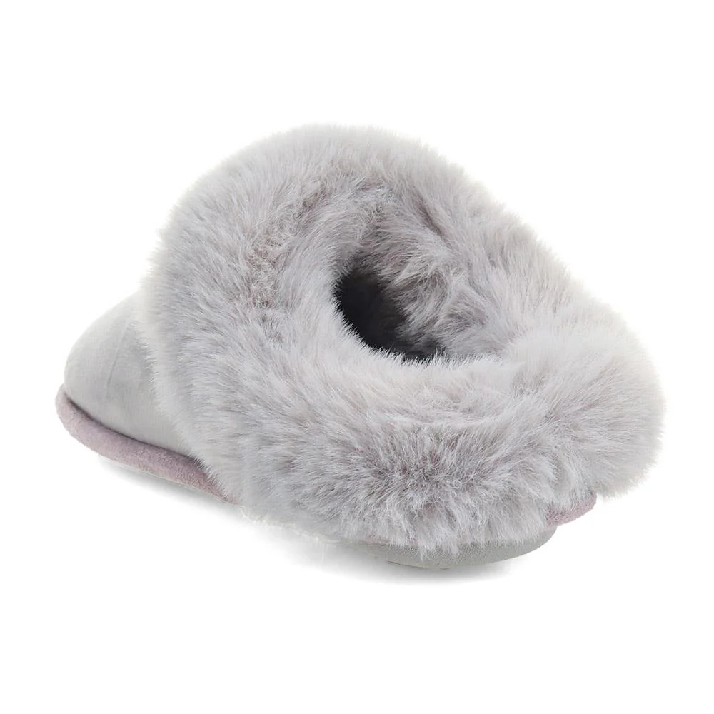 Memory Foam Mule Slippers - QING40036 / 326 295 - Grey - Image 3