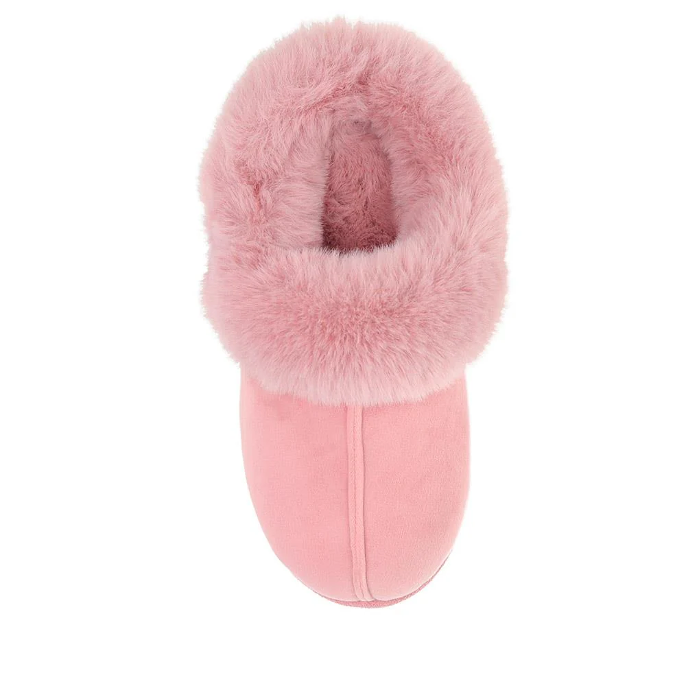 Memory Foam Mule Slippers - QING40036 / 326 295 - Rose - Image 5