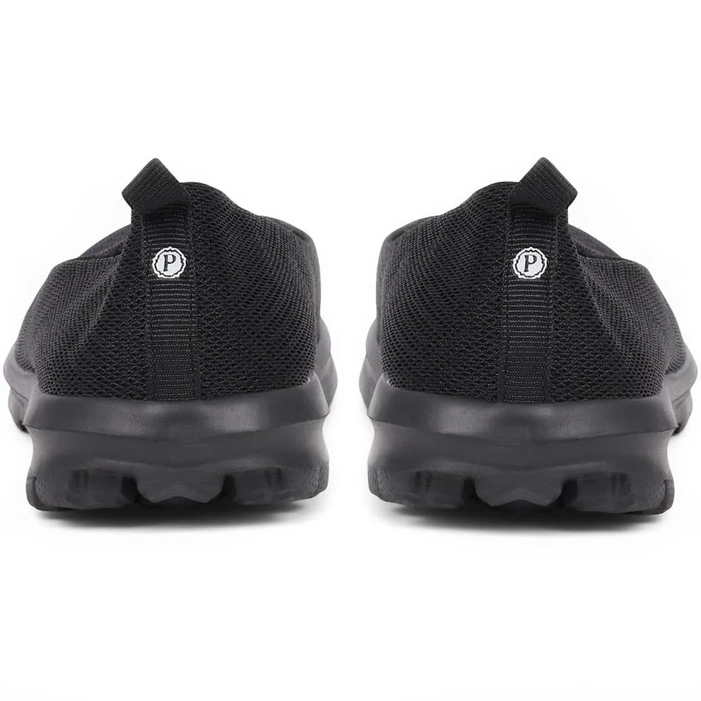 Memory Foam Slip On Shoes - BRK39003 / 325 007 - Black - Image 3