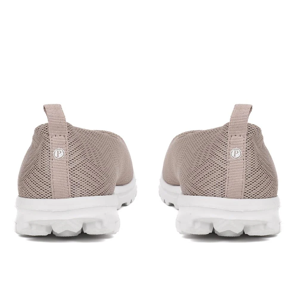 Memory Foam Slip On Shoes - BRK39003 / 325 007 - Taupe - Image 3