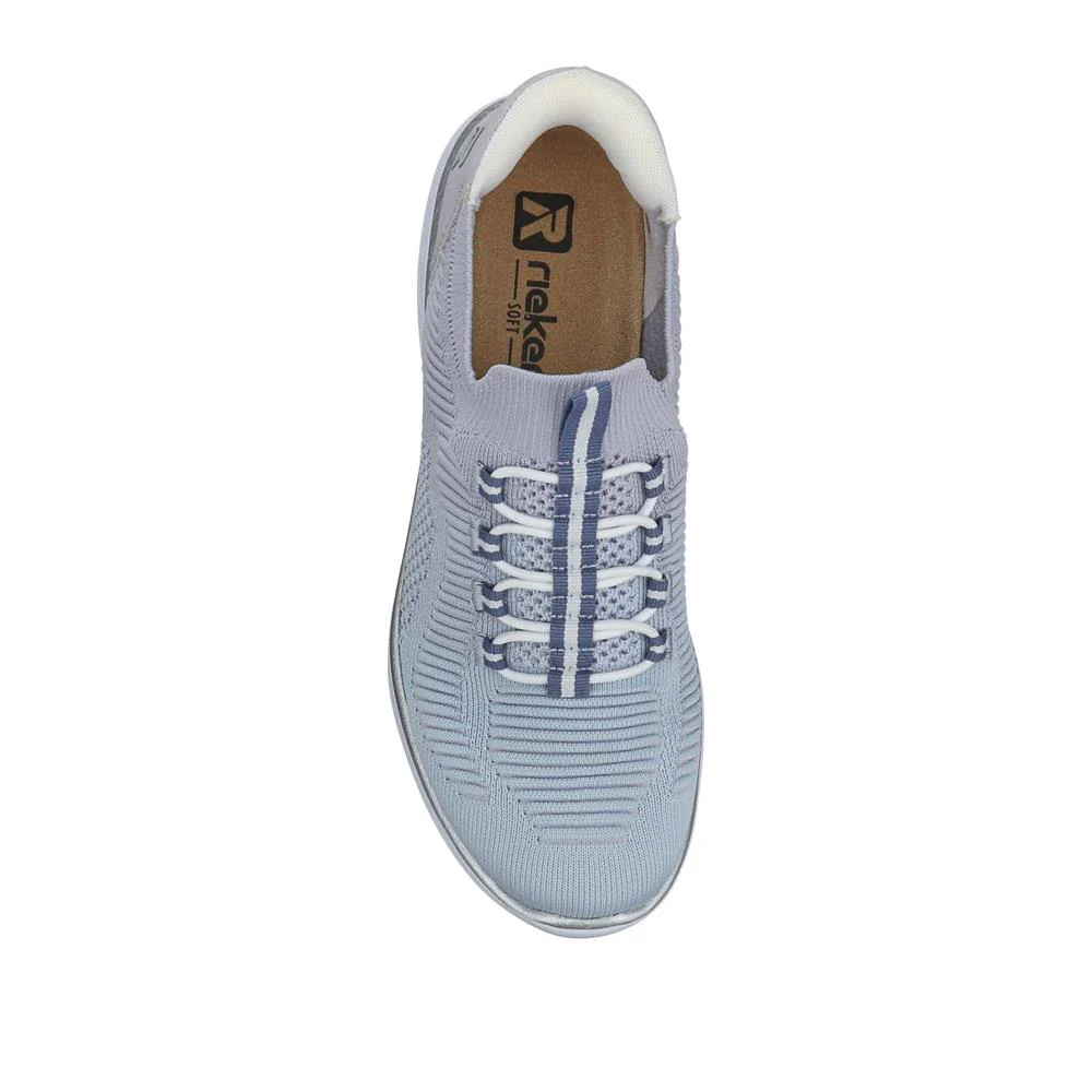 Memory Foam Slip-On Trainers - RKR41501 / 326 817 - Aqua - Image 4