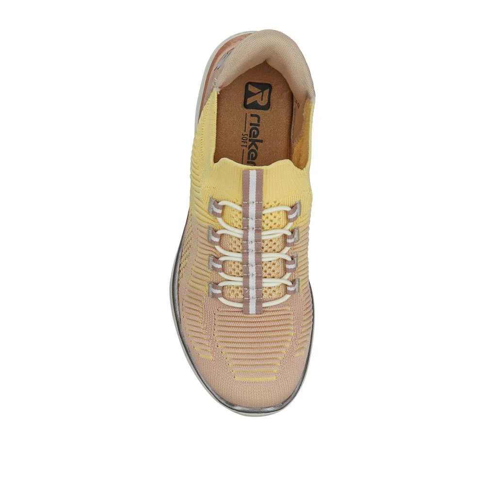 Memory Foam Slip-On Trainers - RKR41501 / 326 817 - Yellow - Image 2
