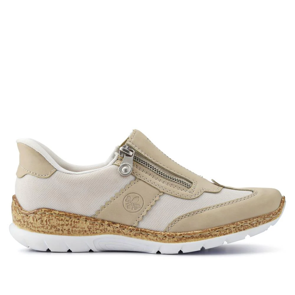 Memory Foam Slip-On Trainers - RKR41503 / 326 819 - Beige - Image 2