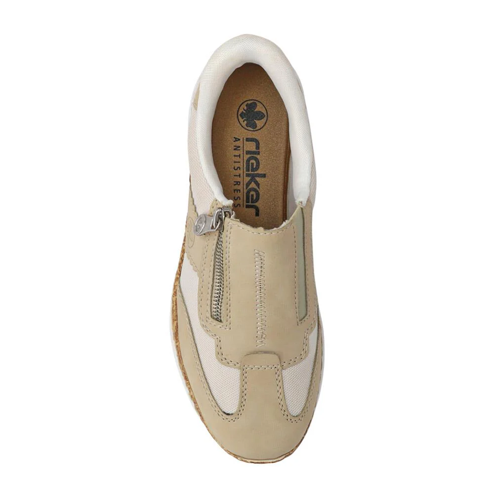 Memory Foam Slip-On Trainers - RKR41503 / 326 819 - Beige - Image 4