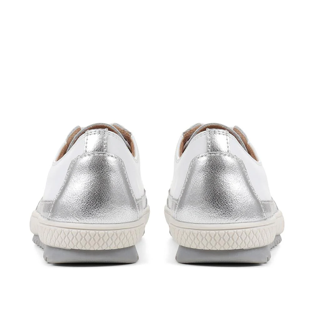Memory Foam Trainers - BRK37021 / 323 362 - White - Image 3