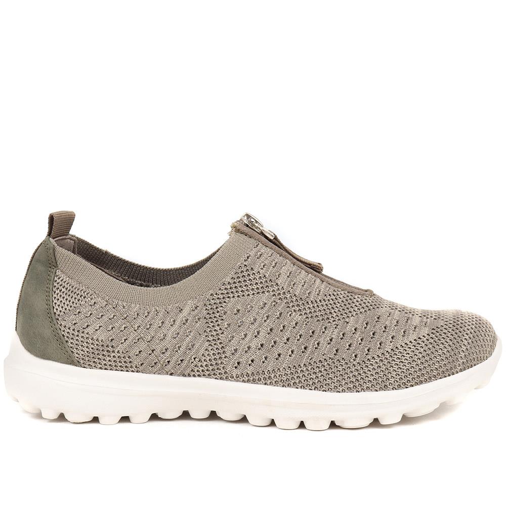 Memory Foam Trainers - BRK37043 / 323 632 - Khaki - Image 2