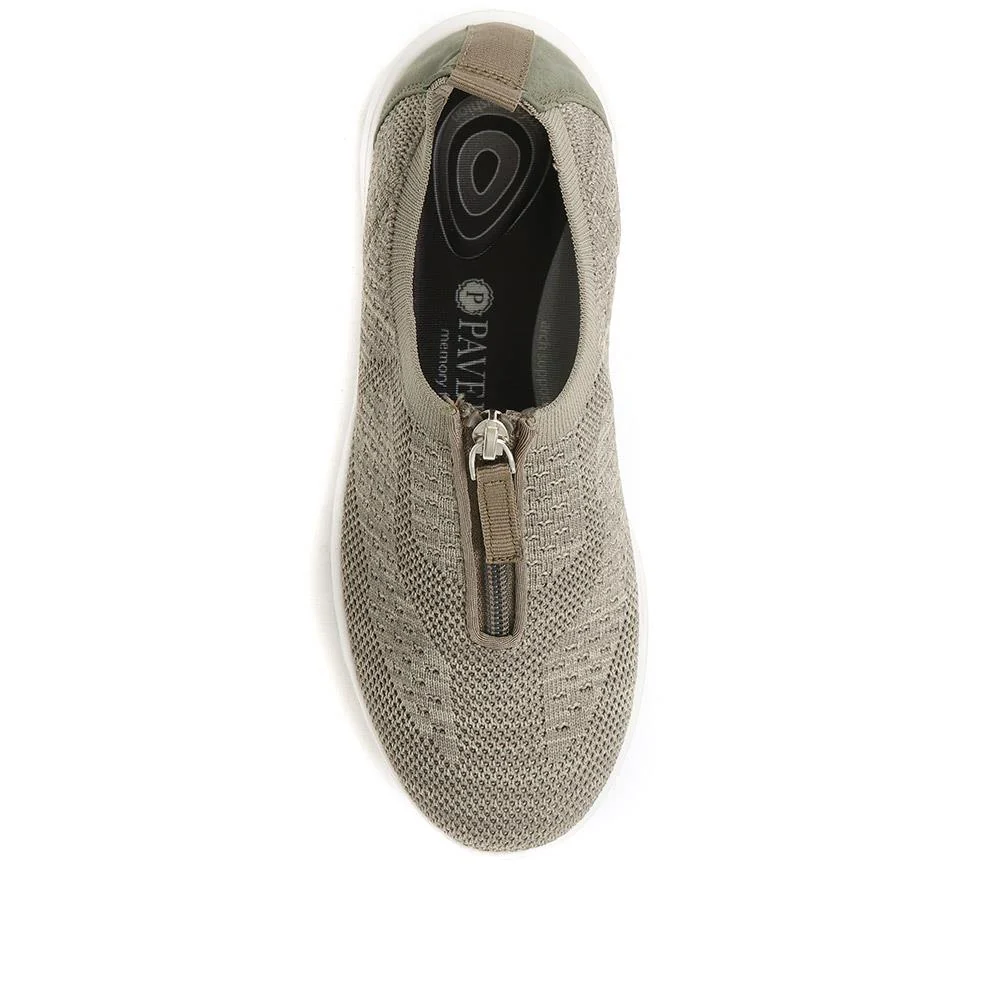 Memory Foam Trainers - BRK37043 / 323 632 - Khaki - Image 4
