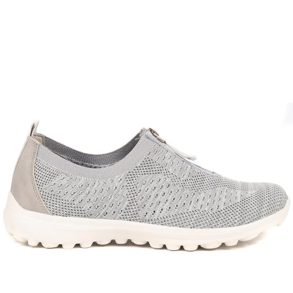 Memory Foam Trainers - BRK37043 / 323 632 - Light Grey - Image 2