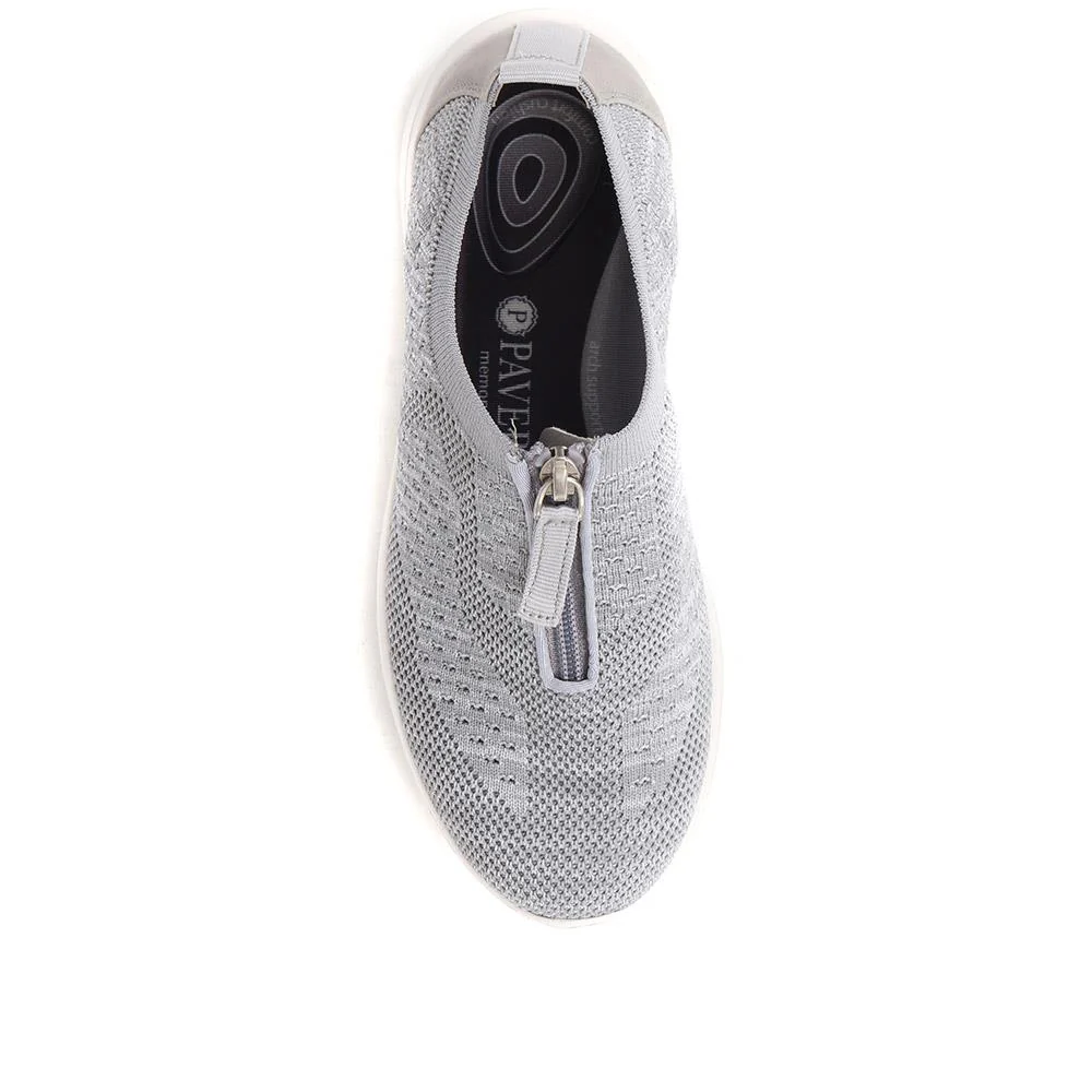 Memory Foam Trainers - BRK37043 / 323 632 - Light Grey - Image 4