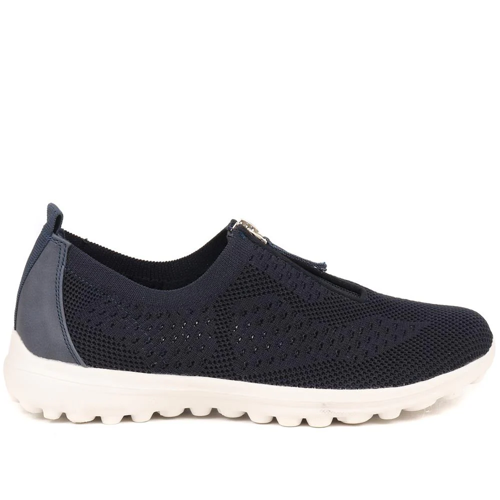 Memory Foam Trainers - BRK37043 / 323 632 - Navy - Image 2