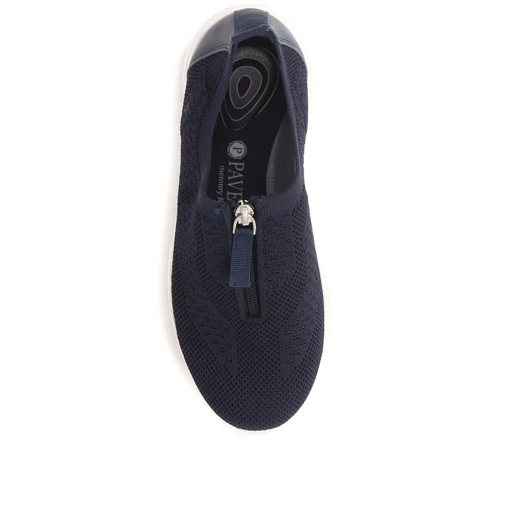 Memory Foam Trainers - BRK37043 / 323 632 - Navy - Image 4