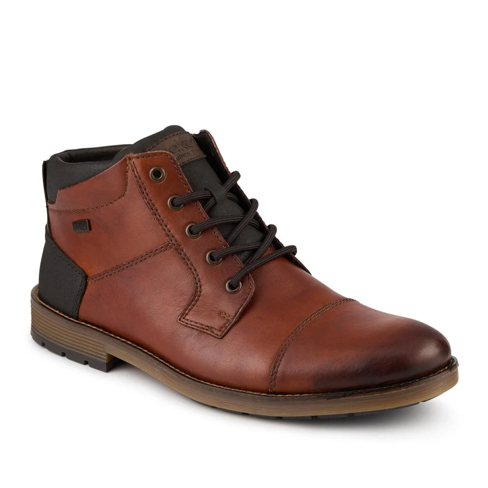 Men’s Waterproof Leather Ankle Boots - RKR42521 / 327 832 - Tan