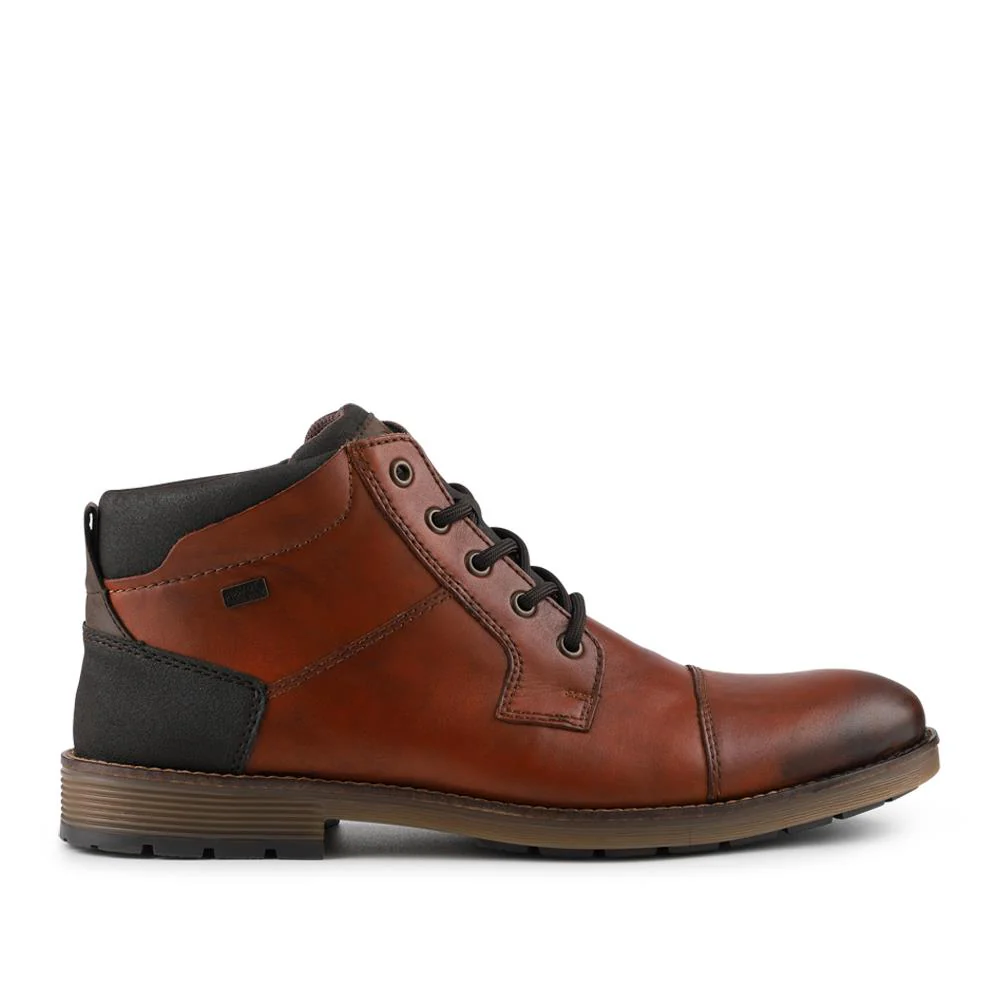 Men’s Waterproof Leather Ankle Boots - RKR42521 / 327 832 - Tan - Image 2