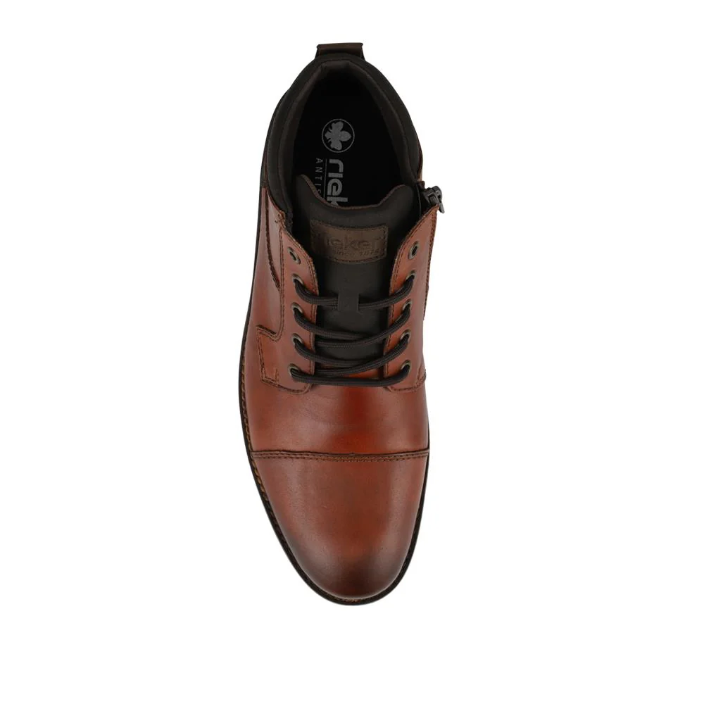 Men’s Waterproof Leather Ankle Boots - RKR42521 / 327 832 - Tan - Image 4