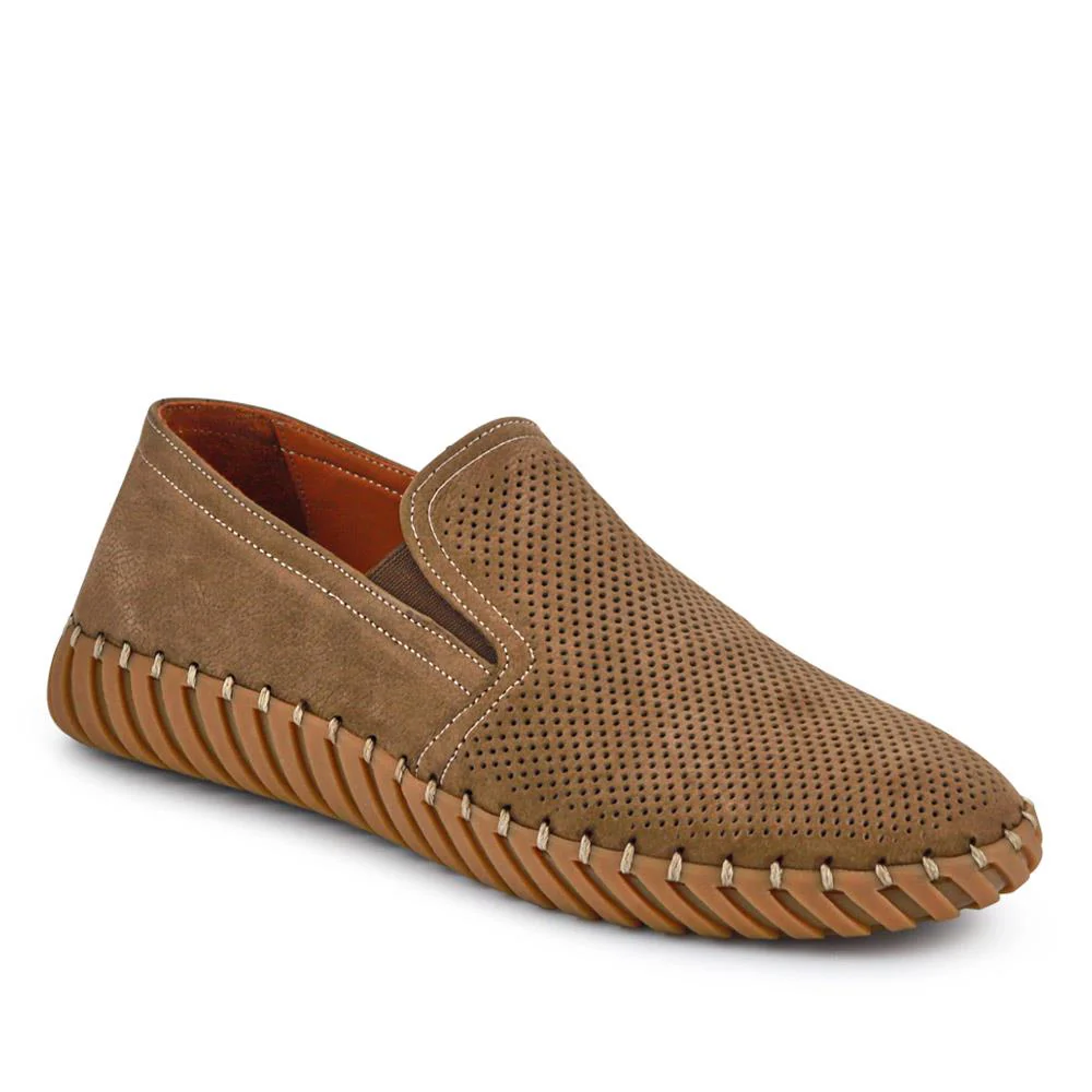 Men's Casual Leather Slip-On Shoes - OZIL41000 / 326 847 - Image 2