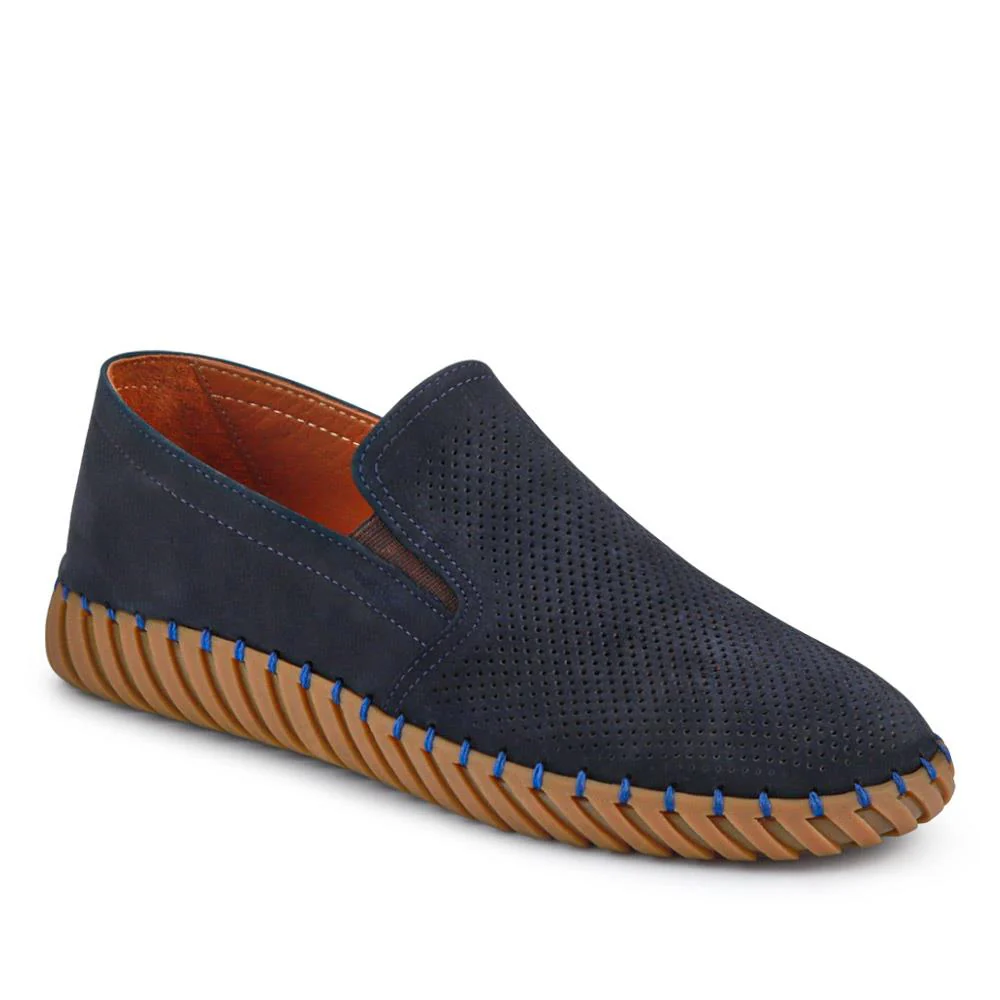 Men's Casual Leather Slip-On Shoes - OZIL41000 / 326 847 - Image 3