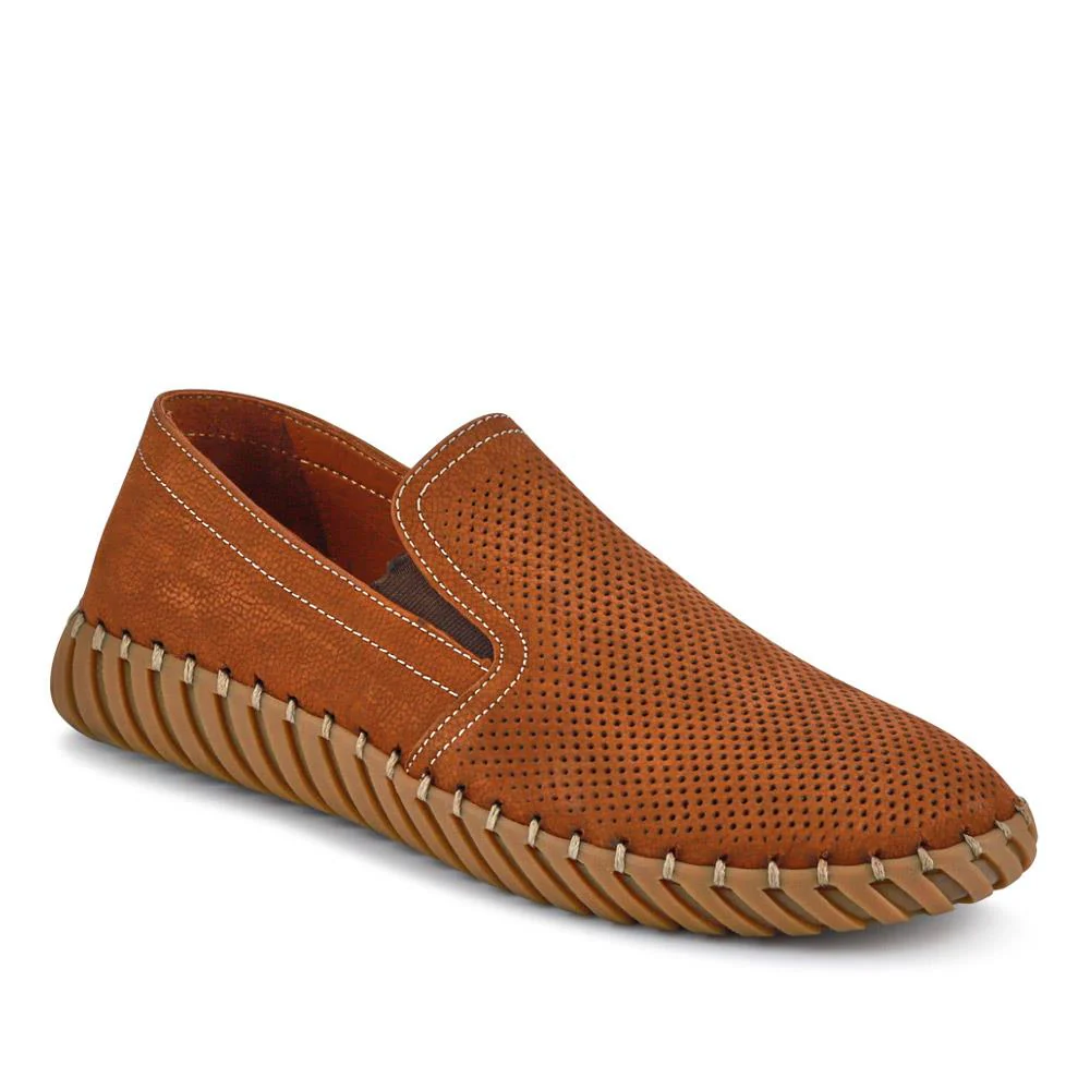 Men's Casual Leather Slip-On Shoes - OZIL41000 / 326 847 - Image 4