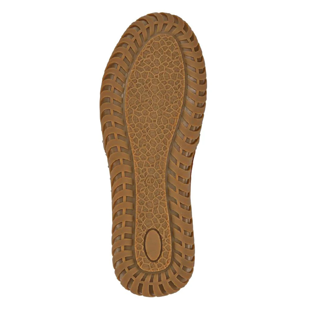 Men's Casual Leather Slip-On Shoes - OZIL41000 / 326 847 - Tan - Image 5