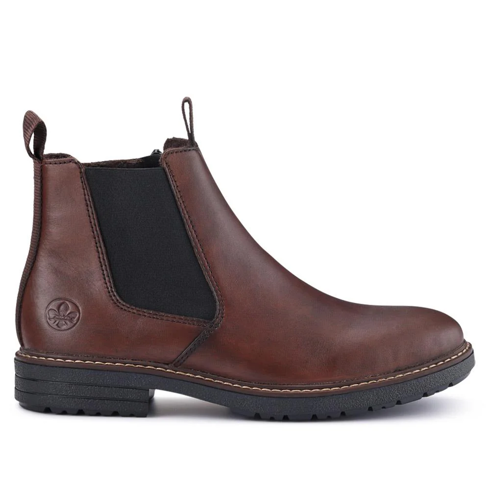 Men's Leather Chelsea Boots - RKR40516 / 325 908 - Mahogany - Image 2