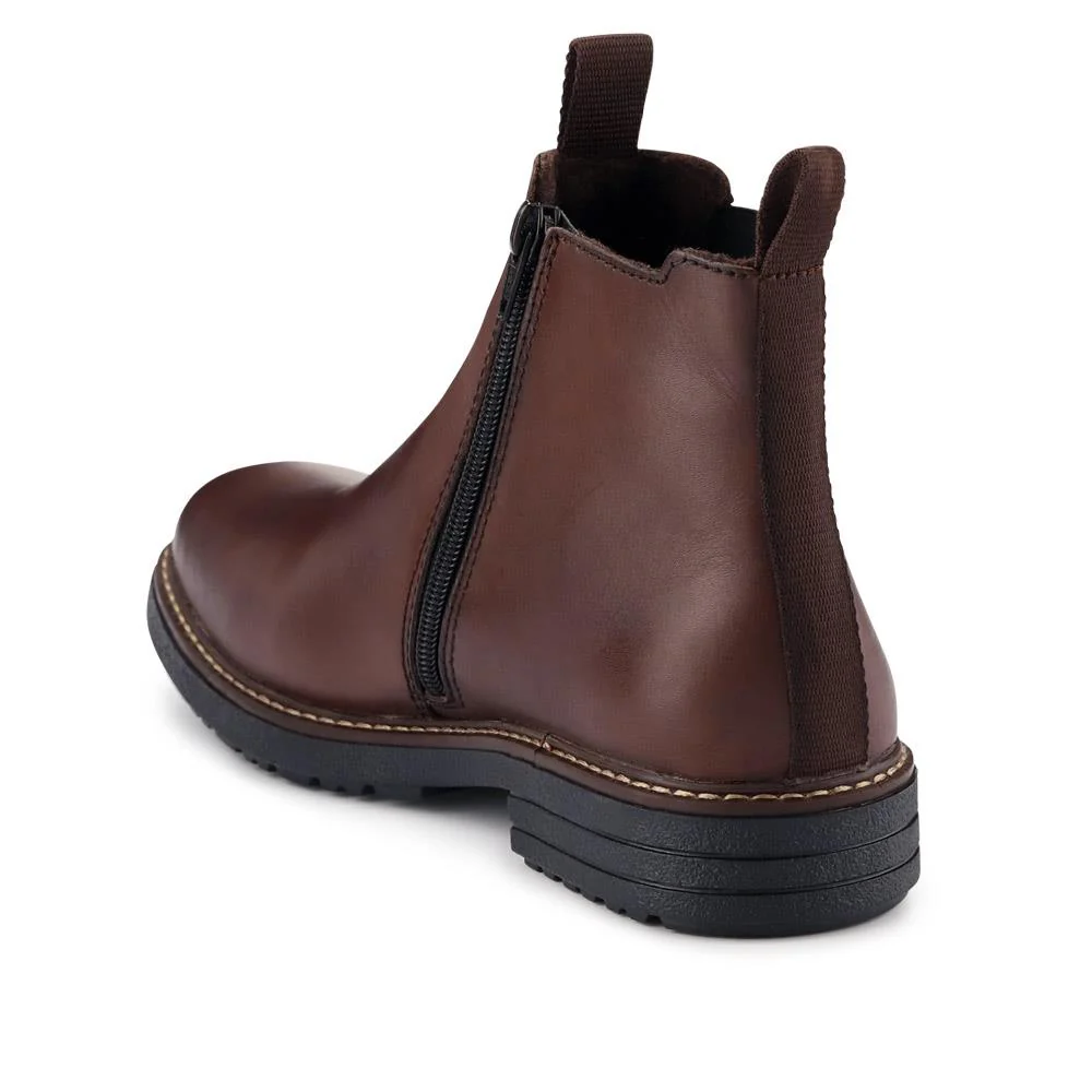 Men's Leather Chelsea Boots - RKR40516 / 325 908 - Mahogany - Image 3