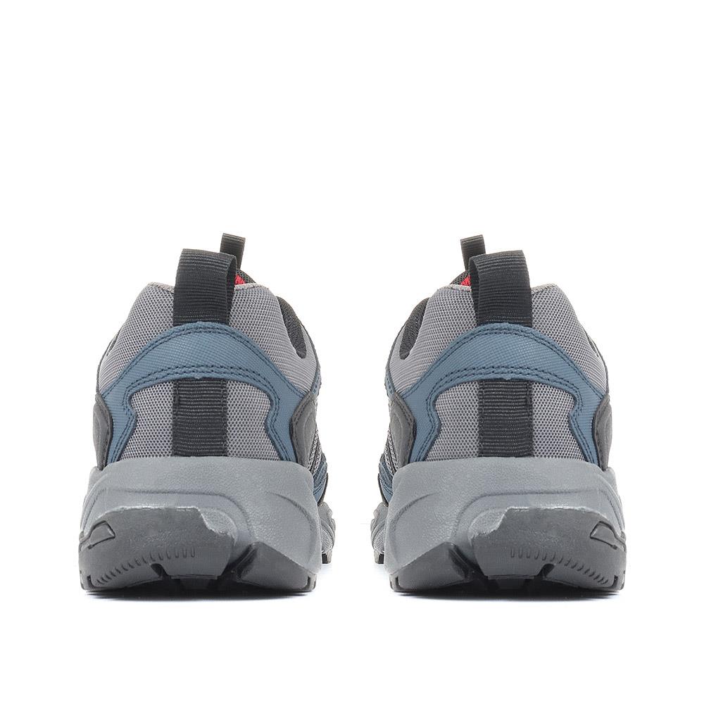 Men's Leather Lace-Up Walking Shoes - SUNT34021 / 321 289 - Navy - Image 3