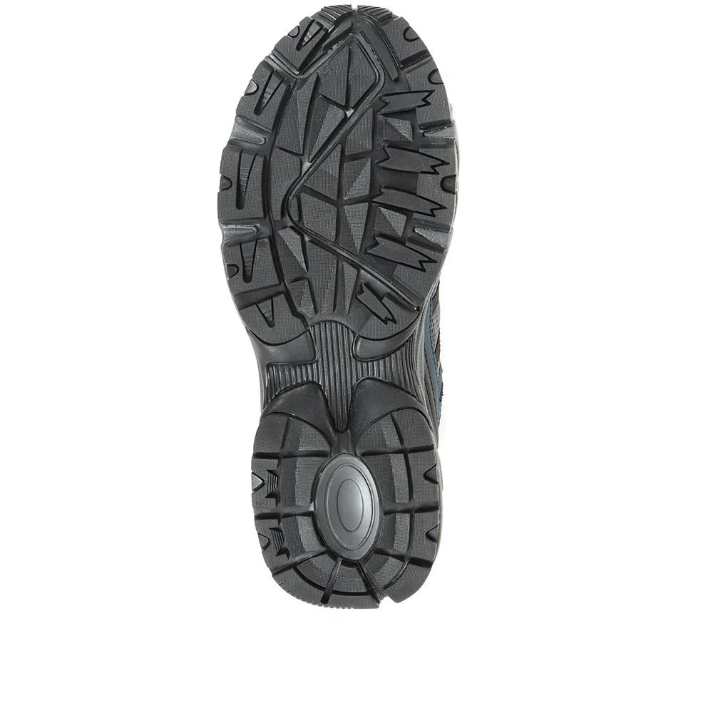 Men's Leather Lace-Up Walking Shoes - SUNT34021 / 321 289 - Navy - Image 5