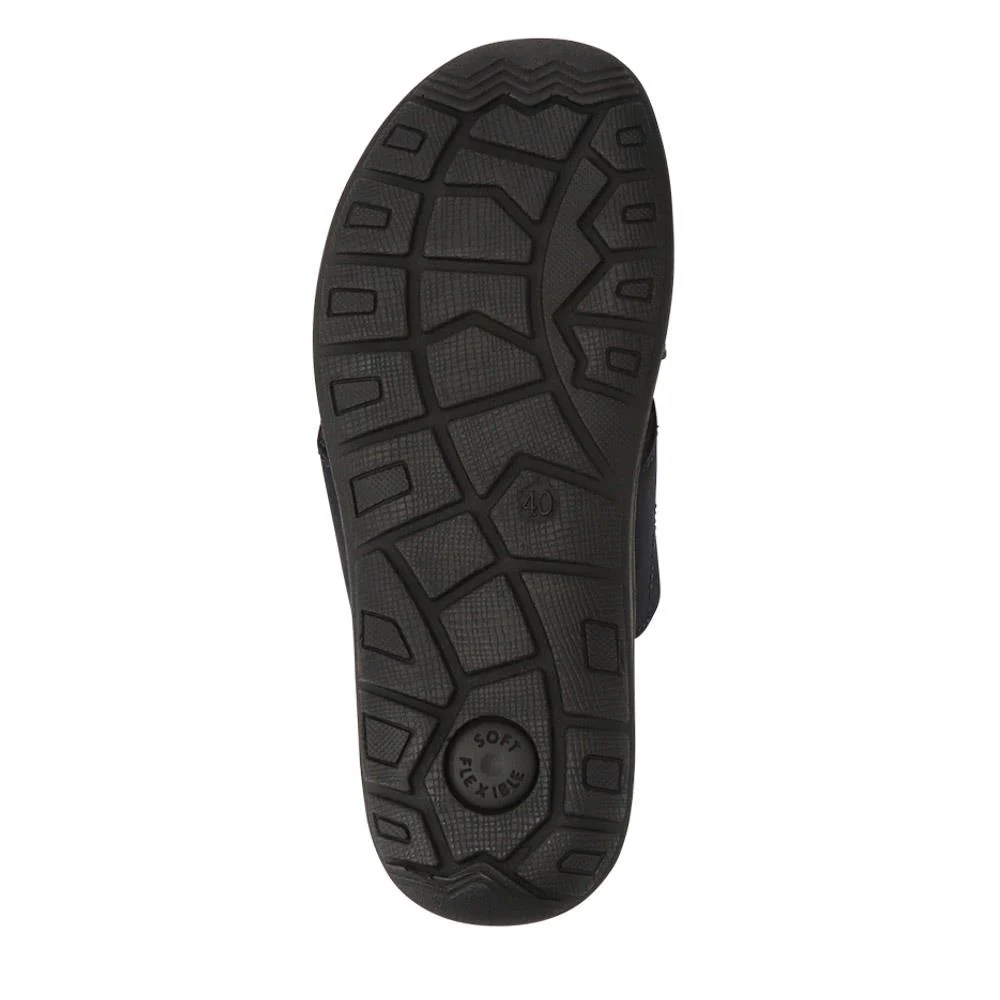 Men's Leather Mules - DDIN41007 / 327 062 - Navy - Image 6
