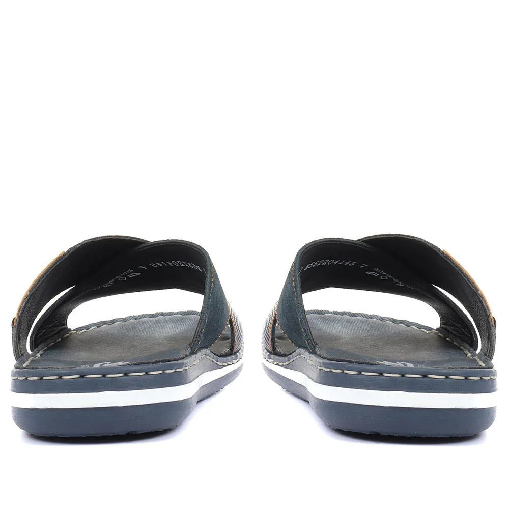 Men's Mule Sandals - RKR33503 / 319 703 - Navy - Image 3