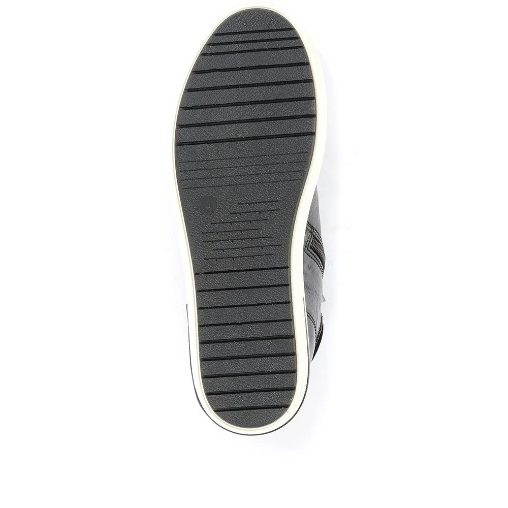 Metallic High Top Trainers - CAPRI34503 / 320 974 - Black - Image 5