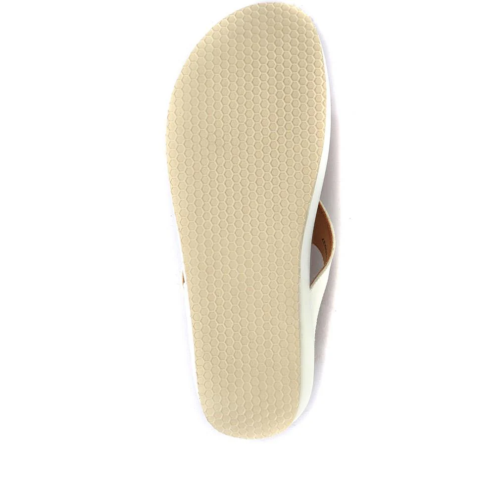 Metallic Toe Post Sandals - BELBAIZH29037 / 315 770 - White - Image 8