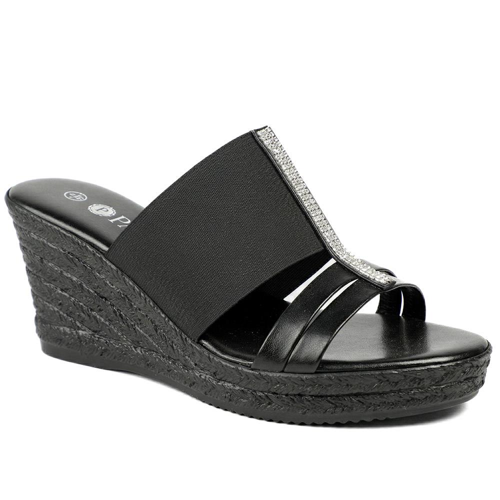 Metallic Wedge Espadrilles - CLUBS37003 / 323 836 - Image 3