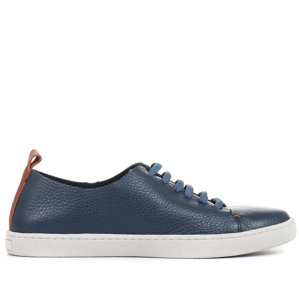 Midwood Women's Leather Trainers - MIDWOOD / 320 084 - Navy - Image 2