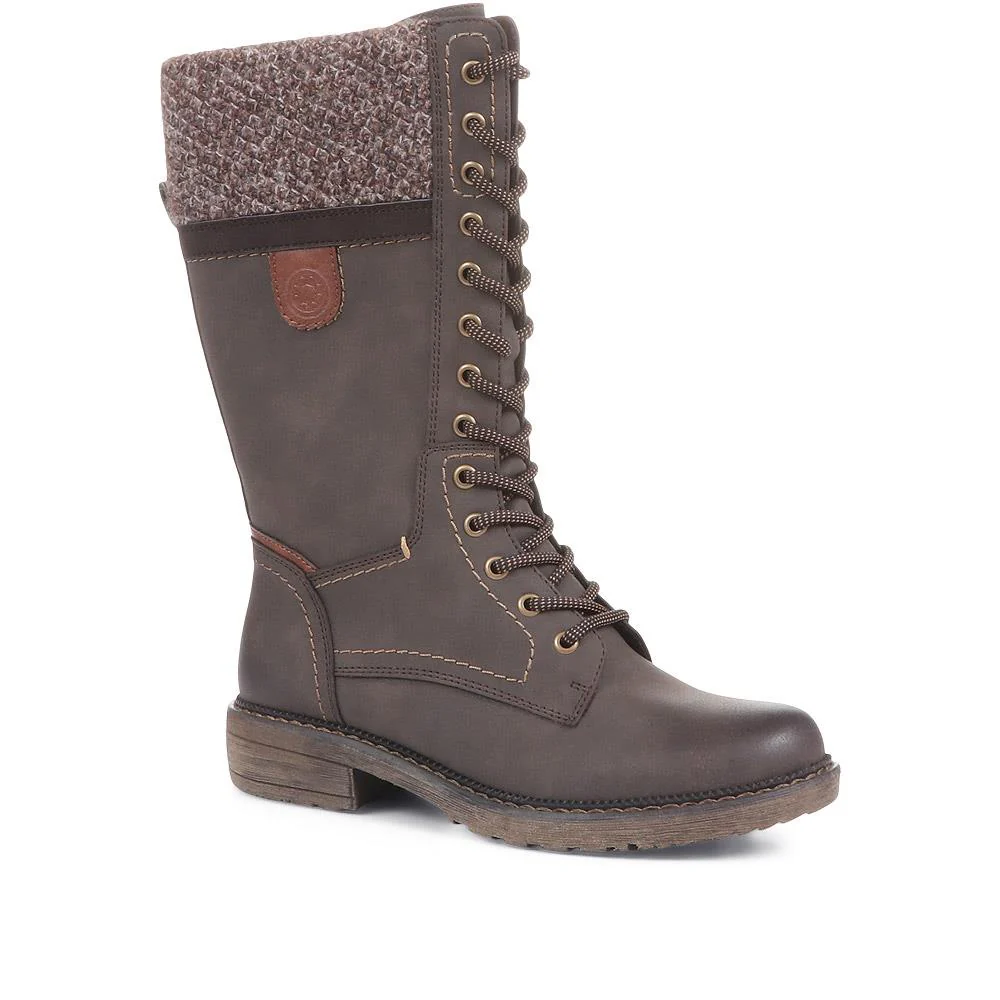 Military Calf Boots - CENTR36091 / 322 659 - Brown