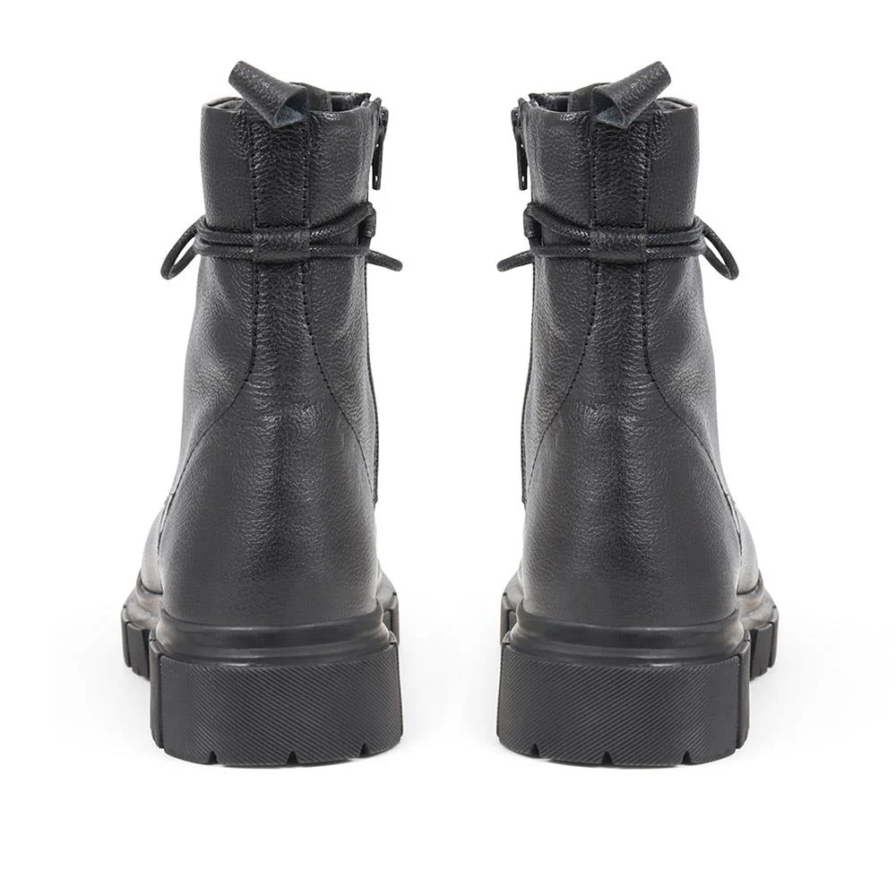 Minna Lace-up Boots - MINNA / 324 326 - Black - Image 3