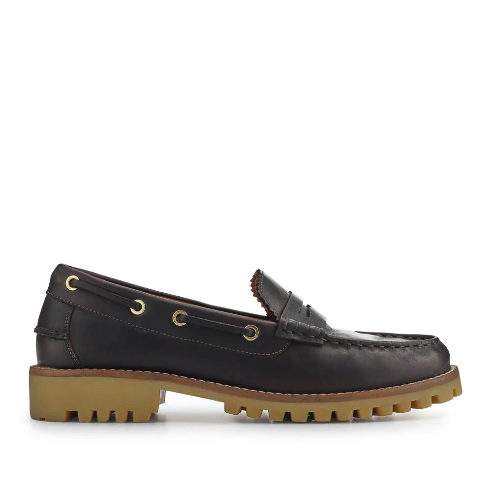 Miuccia Leather Moccasins - MIUCCIA / 327 248 - Brown - Image 2