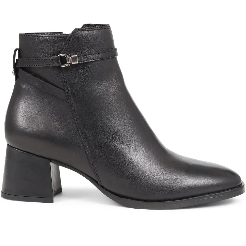 Monika Heeled Ankle Boots - MONIKA / 324 335 - Black - Image 2