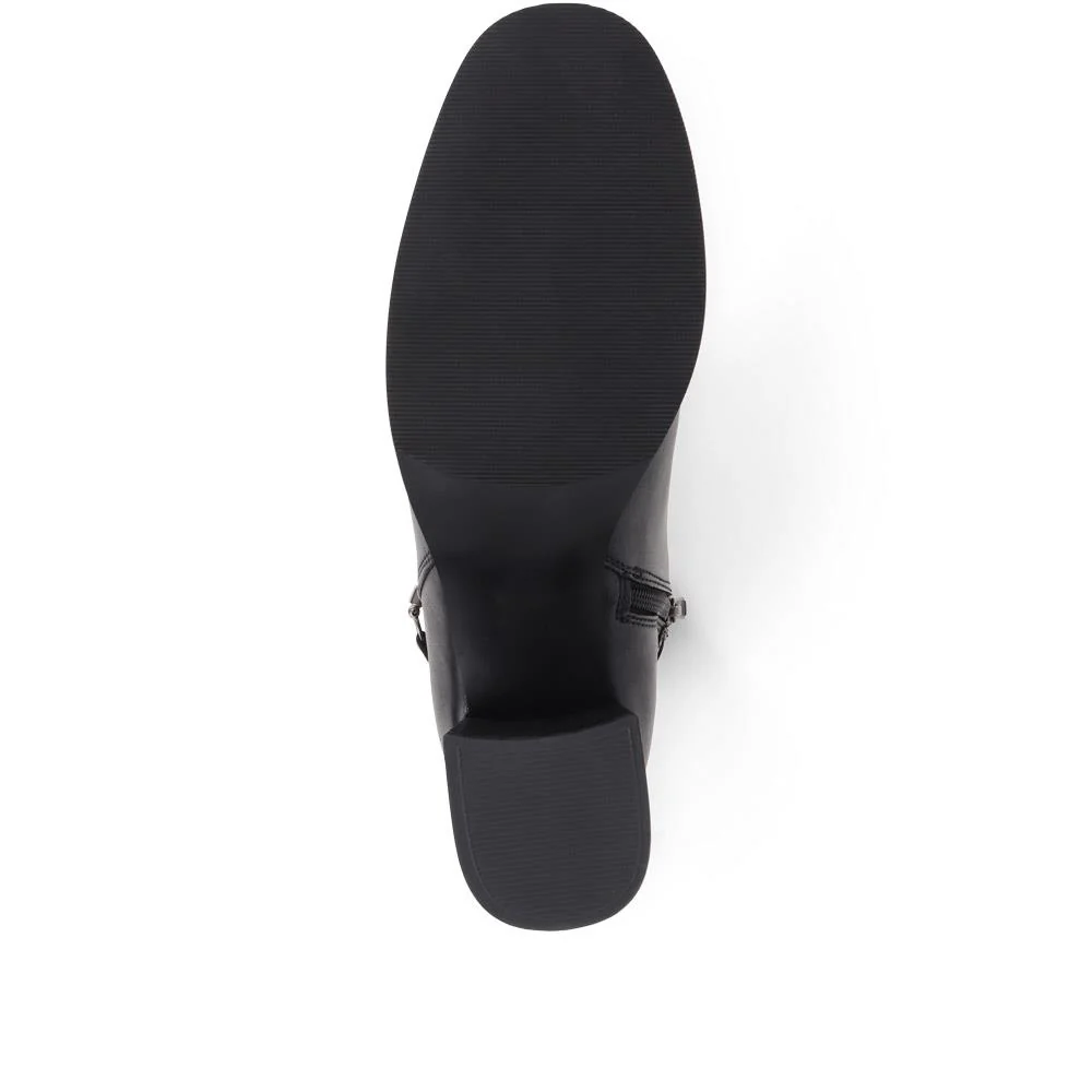 Monika Heeled Ankle Boots - MONIKA / 324 335 - Black - Image 4