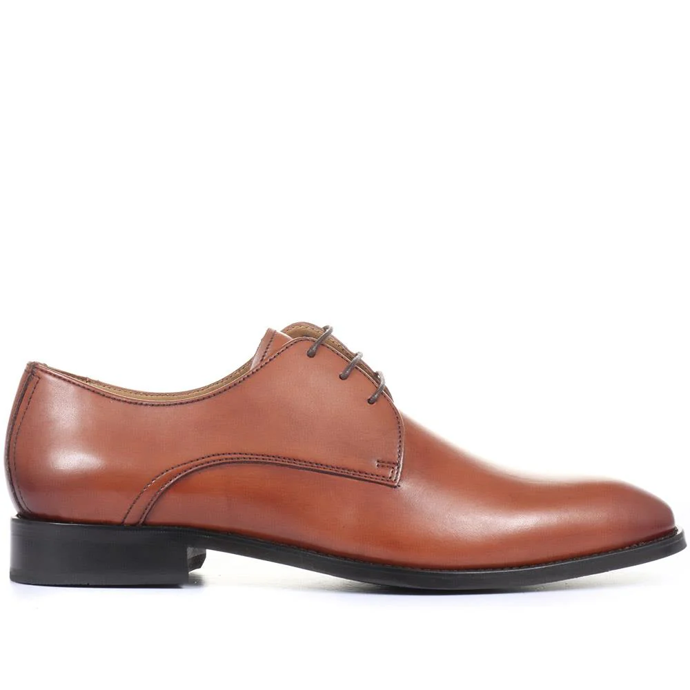 Monument Leather Derby Shoes - MONUMENT / 319 852 - Cognac - Image 3