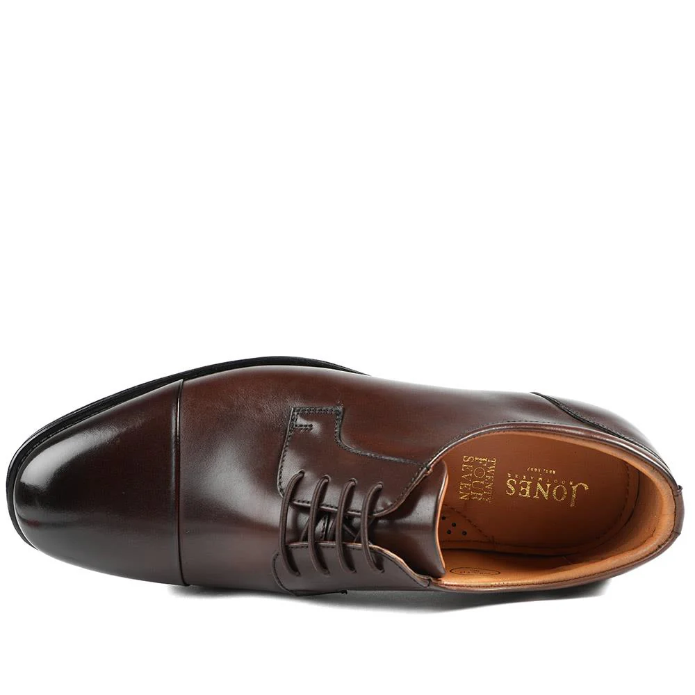 Moore Wide-Fit Leather Derby Shoes - MOORE / 328 098 - Brown - Image 4
