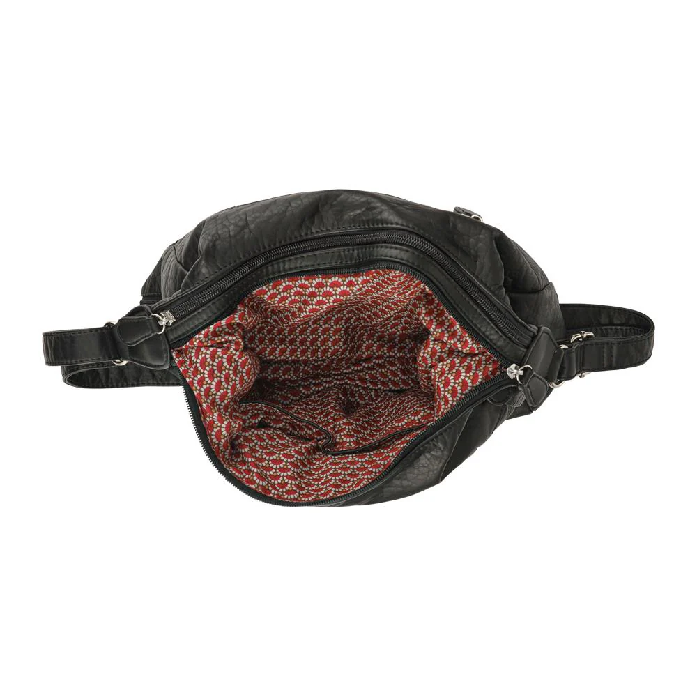 Multi-Pocket Crossbody Bag - WAHT42000 / 328 376 - Black - Image 3