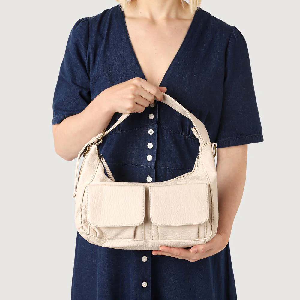 Multi-Pocket Shoulder Bag - WAHT41003 / 327 414 - Beige - Image 4