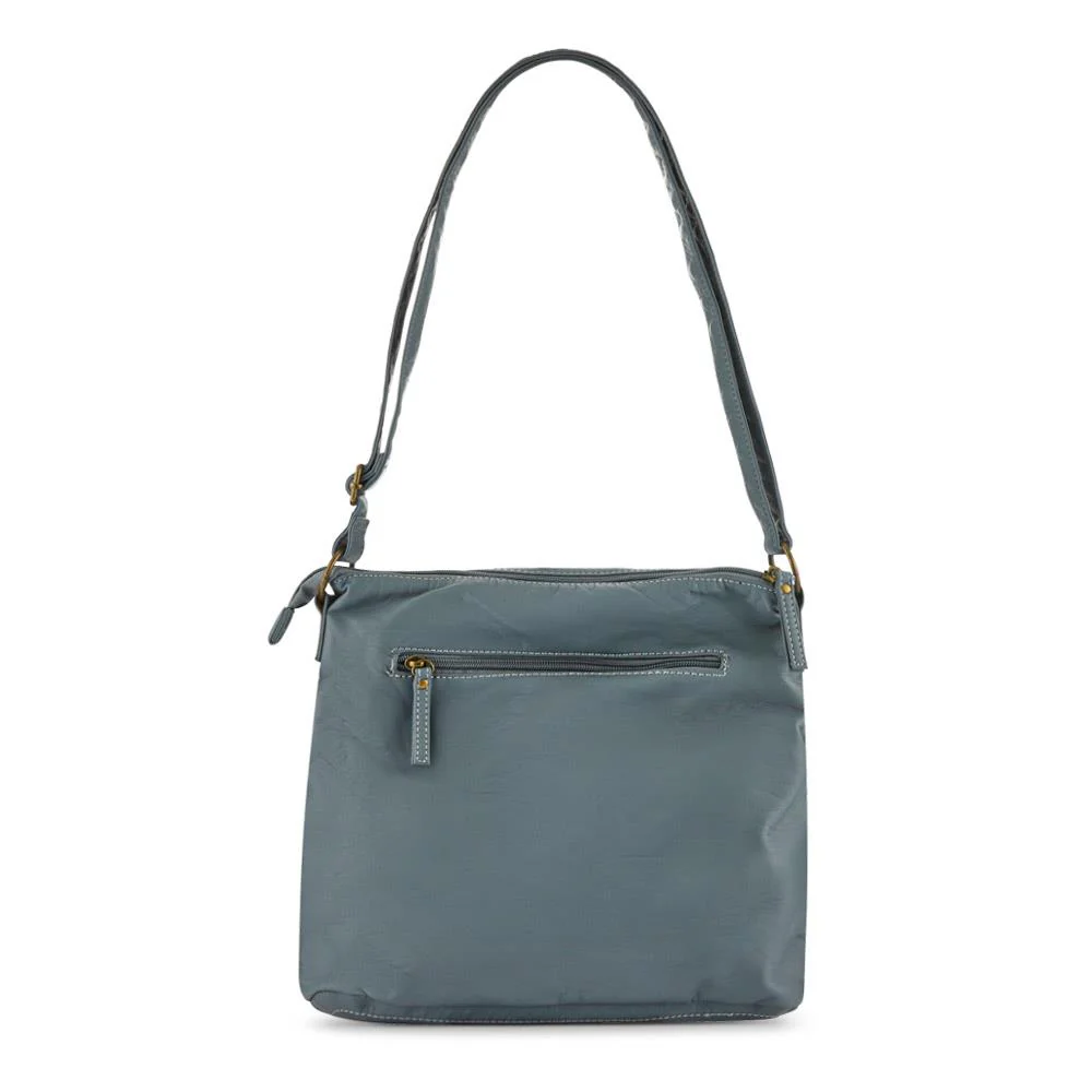 Multi-Zip Cross-Body Bag - WAHT41001 / 327 237 - Light Blue - Image 2