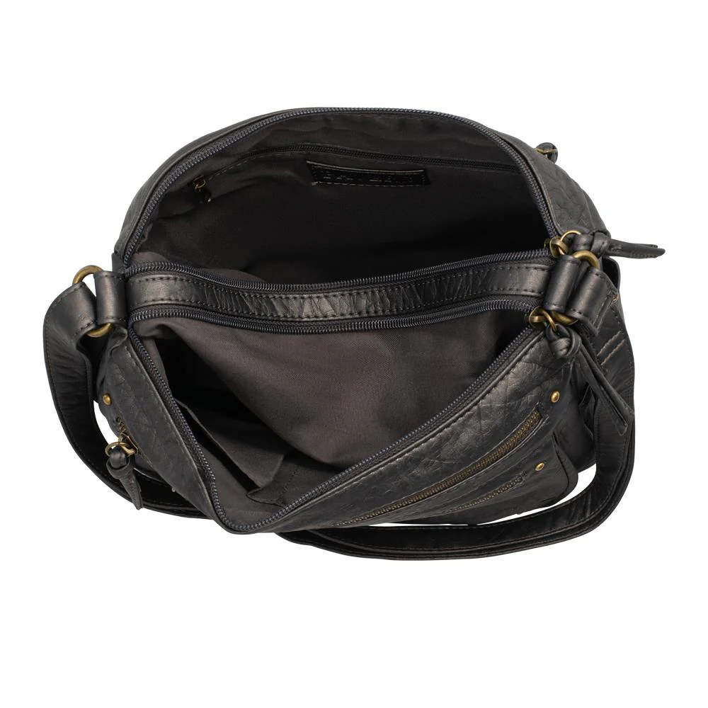 Multi Zip Pocket Crossbody Bag - JEWN42000 / 328 417 - Charcoal - Image 2