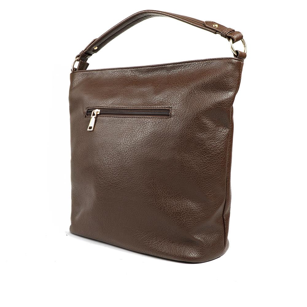 Multi Zipped Stylish Shoulder Bag - RIM42007 / 328 658 - Brown - Image 2
