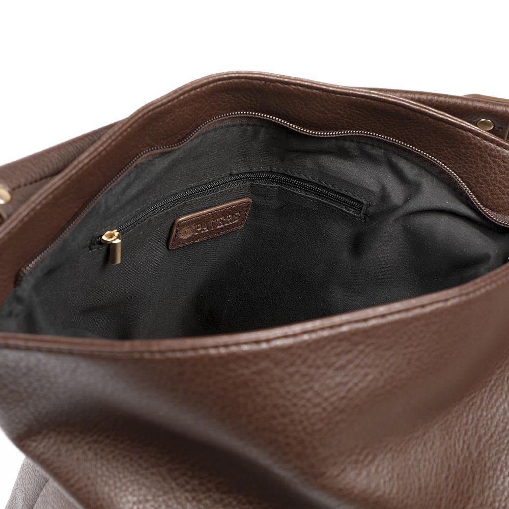 Multi Zipped Stylish Shoulder Bag - RIM42007 / 328 658 - Brown - Image 4