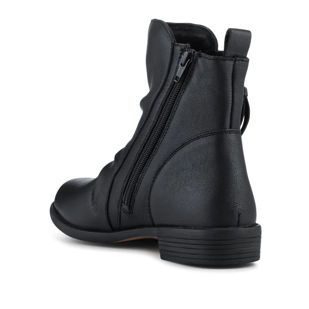 Nectar2 Leather Slouch Ankle Boots - NECTAR2 / 328 166 - Black - Image 3