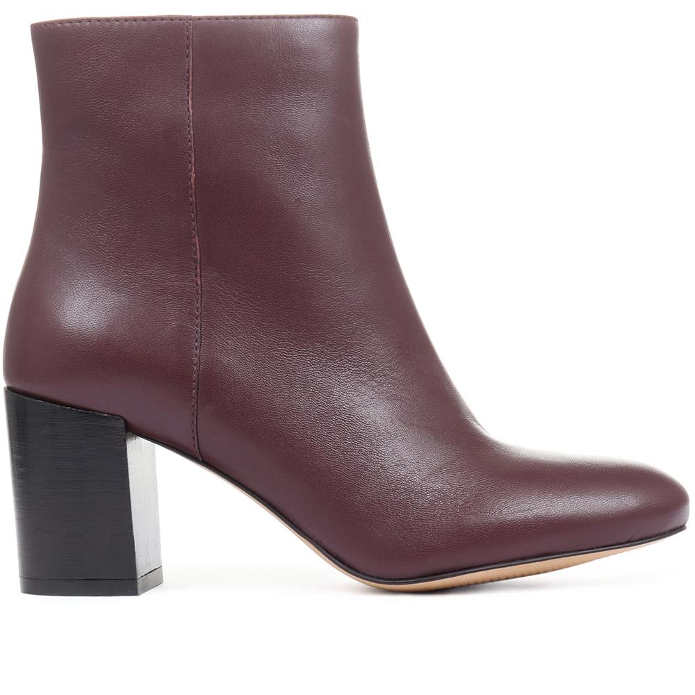 Neptune Heeled Ankle Boots - NEPTUNE3 / 319 206 - Burgundy - Image 2